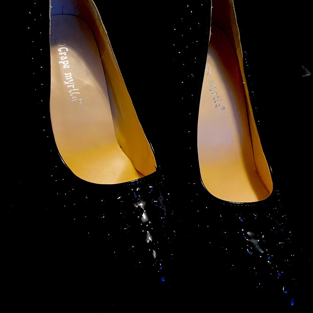 Black red bottom inspired pumps